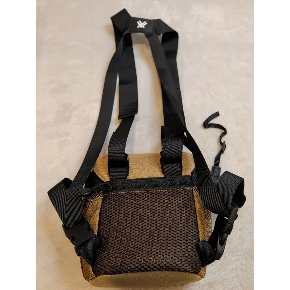 Tactical Chest Rig Bag Tan‎ EDC Utility Pack Adjustable Harness Pouch